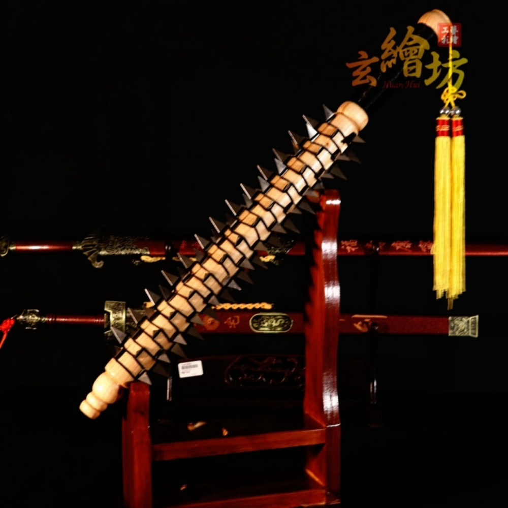 [玄繪藝術彩繪坊]角棍-乩身五寶兵器-細節圖5