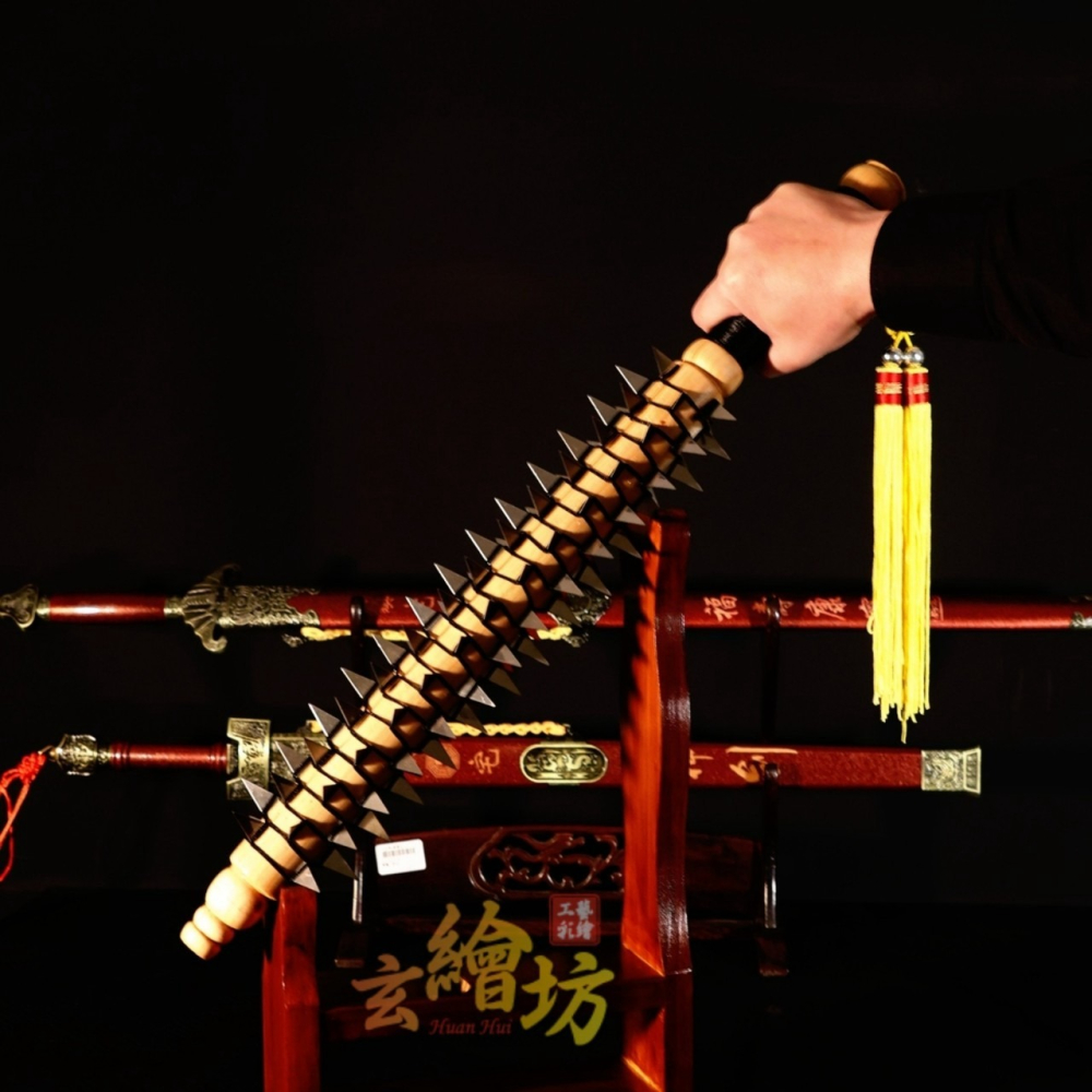 [玄繪藝術彩繪坊]角棍-乩身五寶兵器-細節圖6