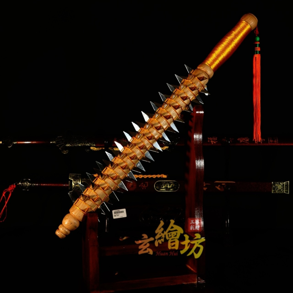 [玄繪藝術彩繪坊]角棍-乩身五寶兵器-細節圖7