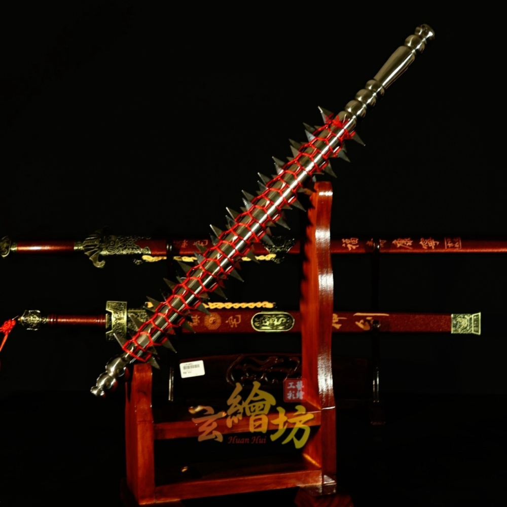 [玄繪藝術彩繪坊]角棍-乩身五寶兵器-細節圖8