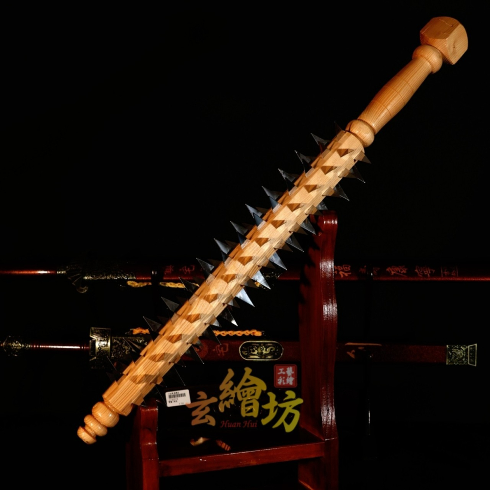 [玄繪藝術彩繪坊]角棍-乩身五寶兵器-細節圖9