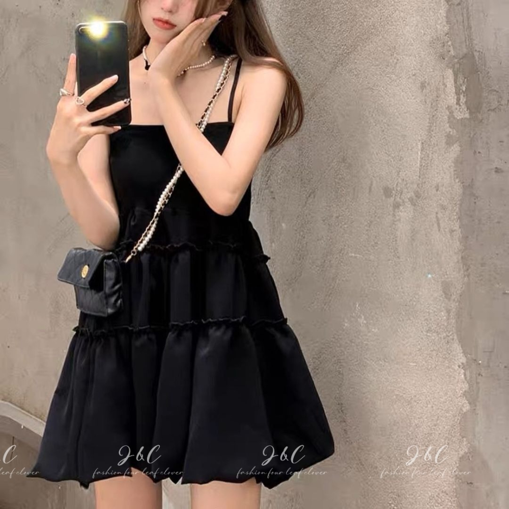 J&C 👗法式細肩澎澎裙洋裝👗-細節圖5