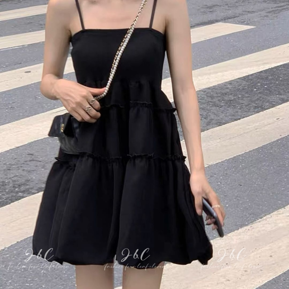 J&C 👗法式細肩澎澎裙洋裝👗-細節圖6