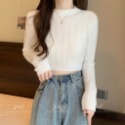 J&C 😻超柔感水貂毛長袖短款上衣😻-規格圖4