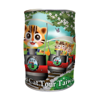【騎鐵道車】石虎彩繪存錢筒糖果罐 (四種糖果任選一) 台灣特色石虎 讓你的小孩歡樂存錢