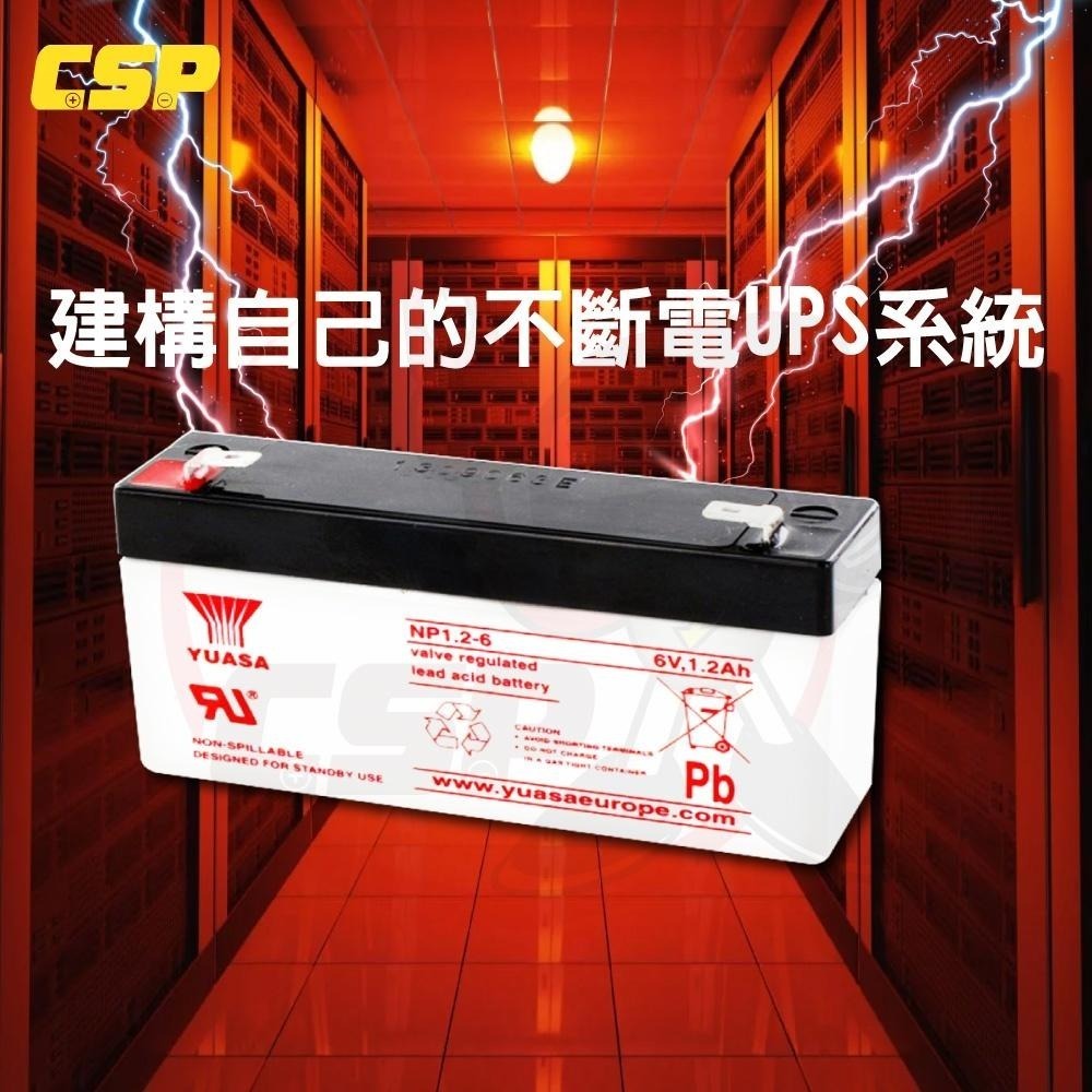 YUASA NP1.2-6鉛酸電池6V1.2Ah 不斷電系統 UPS 辦公設備 電腦終端機 POS系統機器-細節圖5