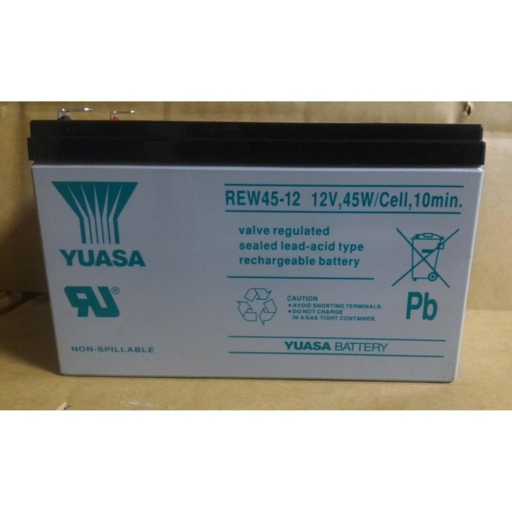 24H(快速出貨) 湯淺REW45-12 蓄電池 UPS 高效能 小馬達 監視系統 交換機 12V45w/cell-細節圖3