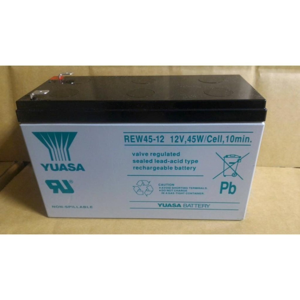 24H(快速出貨) 湯淺REW45-12 蓄電池 UPS 高效能 小馬達 監視系統 交換機 12V45w/cell-細節圖5