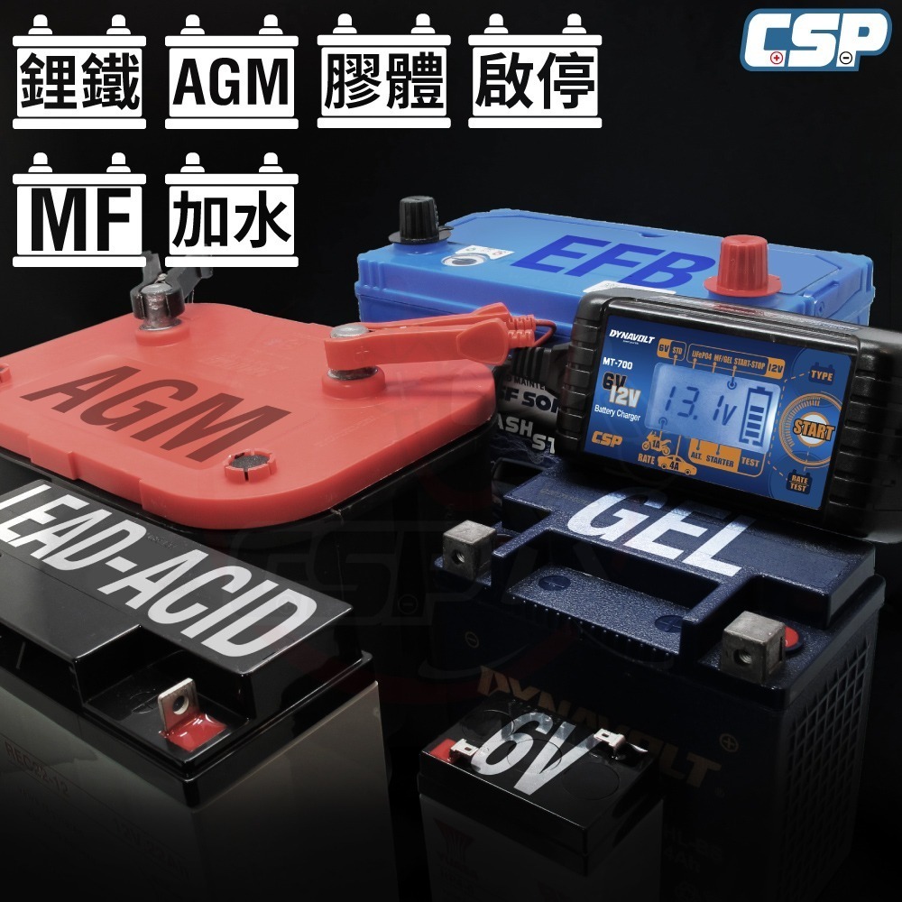 MT700 汽車電池充電器 保養電瓶 鉛酸 鋰鐵電池 汽機車充電器 電壓檢測器 全電壓 AGM電池 6V 12V-細節圖4
