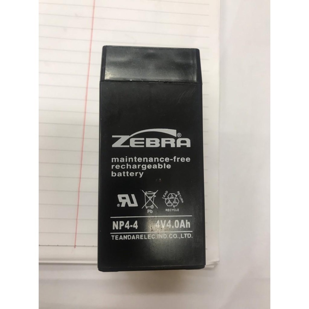 ZEBRA斑馬 NP4-4 4V4Ah 蓄電池 喊話器 電子秤 磅秤 儀器 教學擴音機 揚聲器 2FM4-細節圖5