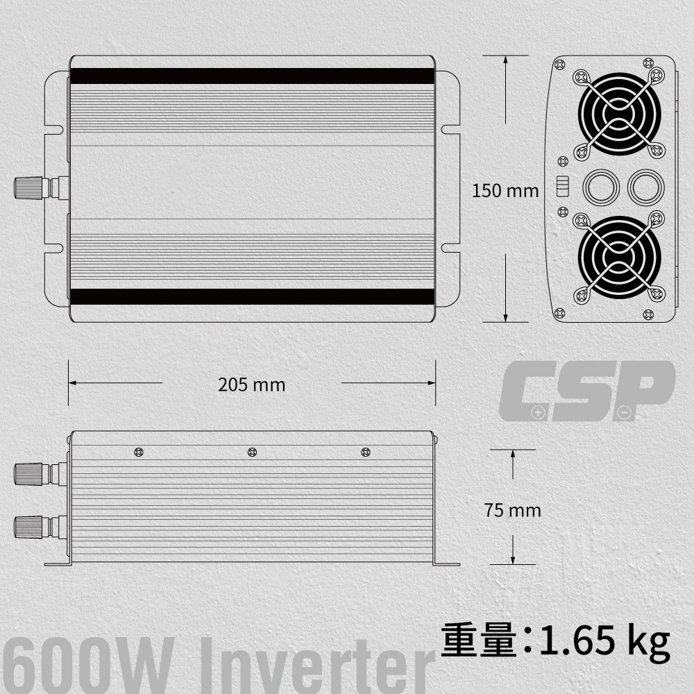 600瓦 正弦波 PD-600W/DC-600W/逆變器/停電/鉛酸/鋰鐵/正弦波轉換器/戶外電源/攤販 餐車-細節圖3