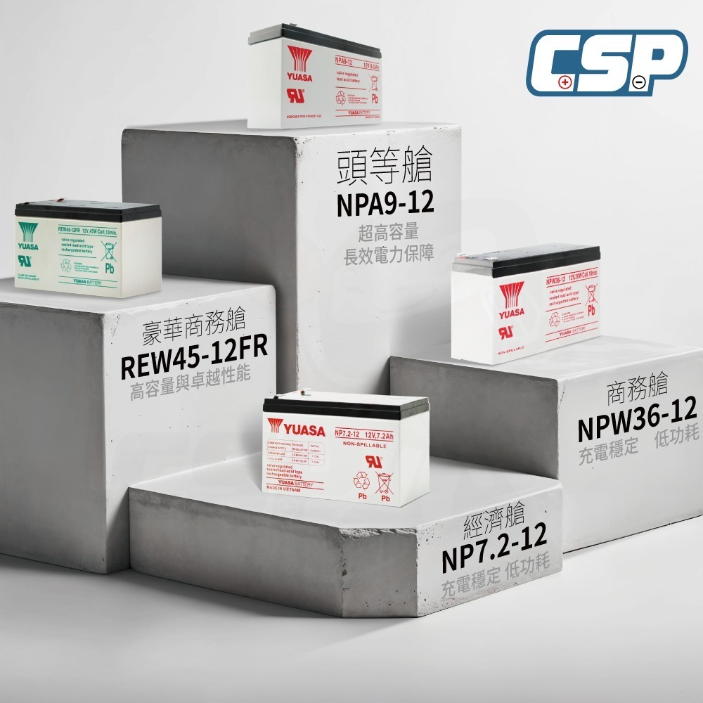 YUASA NP7.2-12 升級版電池 12V 7Ah 小型辦公設備 緊急照明 監控系統 備用電源 不斷電 湯淺-細節圖2
