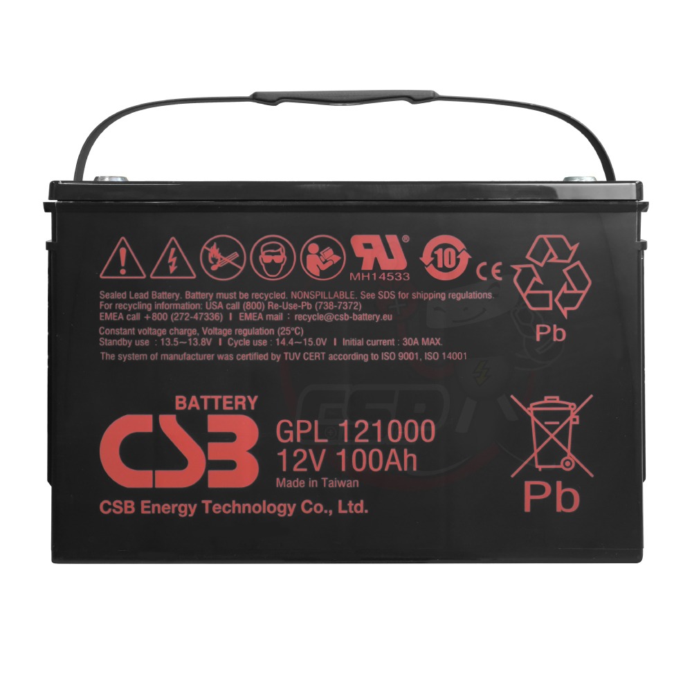 GPL121000 12V100Ah 備用電源 緊急照明 太陽能電源 逆變器 夜市擺攤 魚塭用電-細節圖8