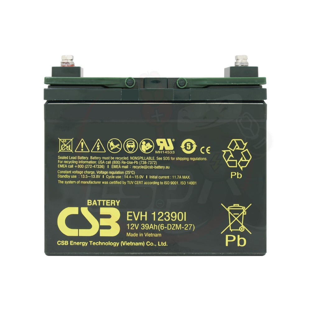 EVH12390I 神戶電池 電動腳踏車 電動輪椅 代步車 12V39AH CSB 鉛酸電池 高循環 全新品-細節圖8