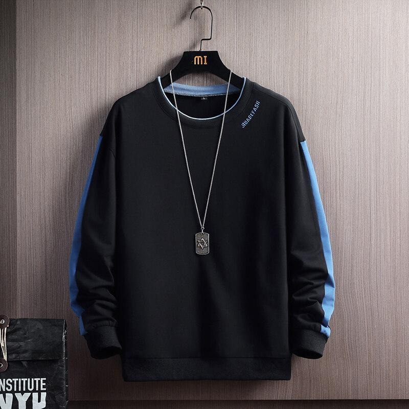 【黃道宙域】彈力休閒 長袖 上衣 簡單 簡單 風格 韓版 極簡 秋冬 彈性 男裝 男士 上衣 長袖 T恤 長T 寬鬆-細節圖3