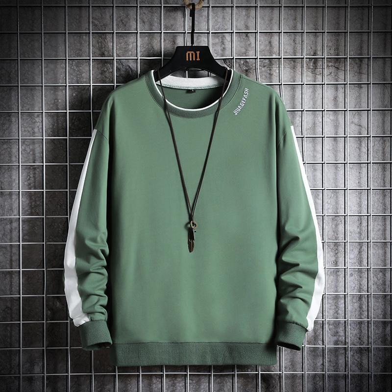 【黃道宙域】彈力休閒 長袖 上衣 簡單 簡單 風格 韓版 極簡 秋冬 彈性 男裝 男士 上衣 長袖 T恤 長T 寬鬆-細節圖4