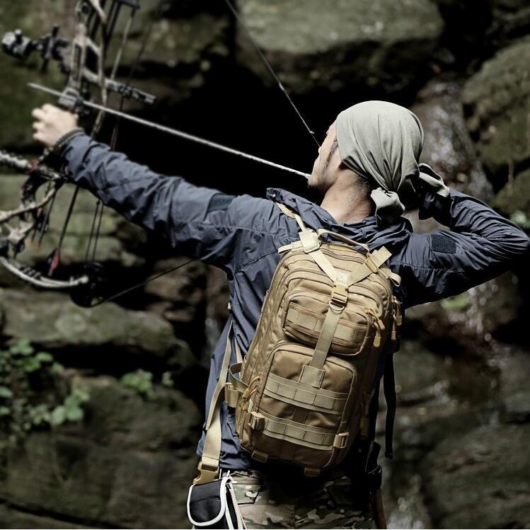 【黃道宙域】30L 戰術背包 運動背包 運動斜背包 登山後背包 帆布背包 腳踏車背包 男背包側背斜 迷彩斜背包-細節圖3