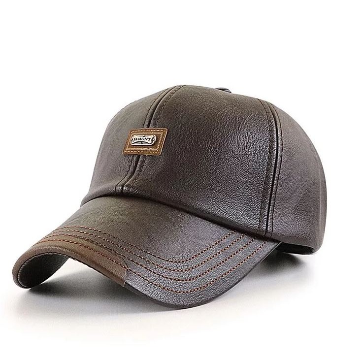 【黃道宙域】男士 帽子 造型 鴨舌帽 男裝 帥氣 皮質 拚色 棒球帽 防曬 穿搭 戶外配件 運動-細節圖10