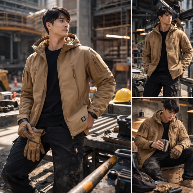 【ROWAN】戰術級機能防潑水連帽外套｜城市戶外工裝風 軟殼 衝鋒衣 軍事迷 防風防雨 機能 裝備 保暖 迷彩 服飾-細節圖2