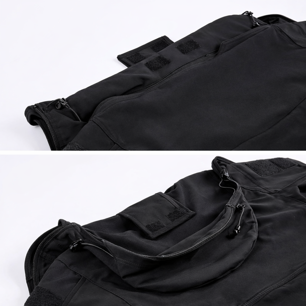 【ROWAN】戰術級機能防潑水連帽外套｜城市戶外工裝風 軟殼 衝鋒衣 軍事迷 防風防雨 機能 裝備 保暖 風衣 服飾-細節圖10