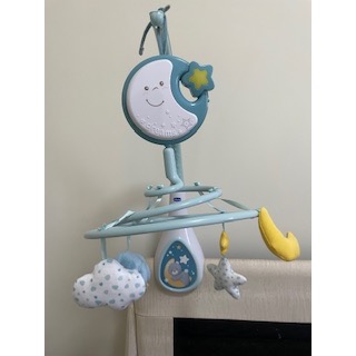 二手 Chicco 多功能床頭古典音樂鈴-藍色-細節圖3