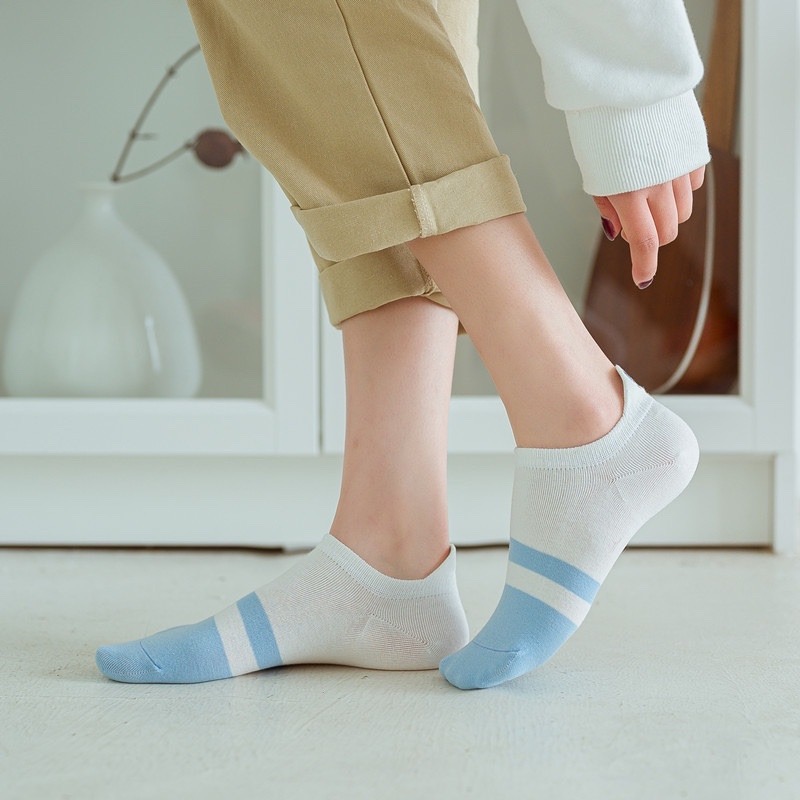 日系 個性機器貓 刺繡船襪10入-細節圖4