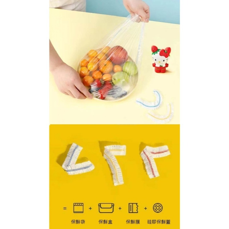 【Qmoney】彩虹便利快捷食品級保鮮膜套-細節圖2