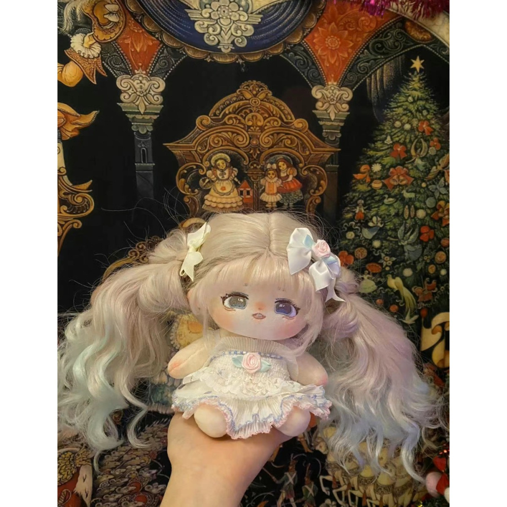 ❤ 全新現貨 ❤  無屬性 珍珠 高溫絲 棉花娃 娃娃 換裝娃娃 20cm 棉花娃娃 無鱗片款-細節圖11