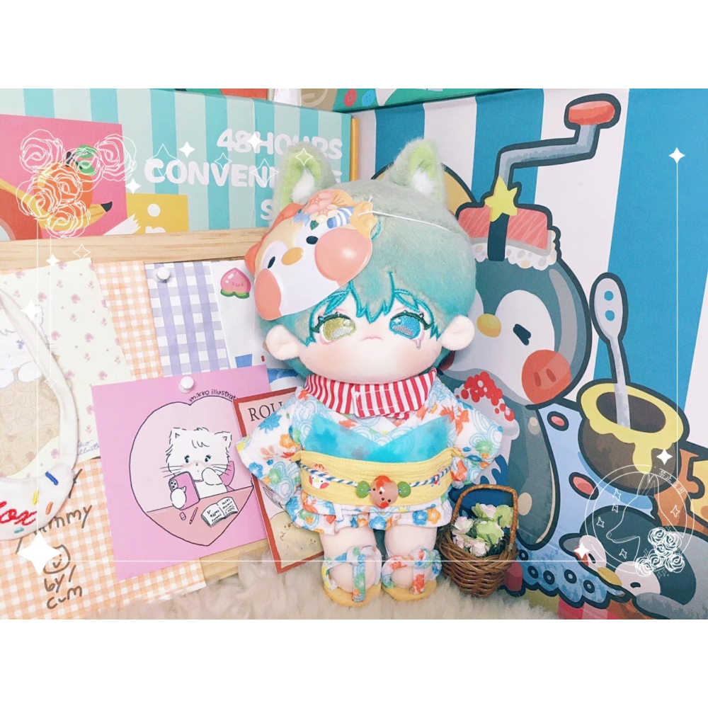 ❤ 全新現貨❤  無屬性 清銜 棉花娃 娃娃 換裝娃娃 20cm 棉花娃娃-細節圖6