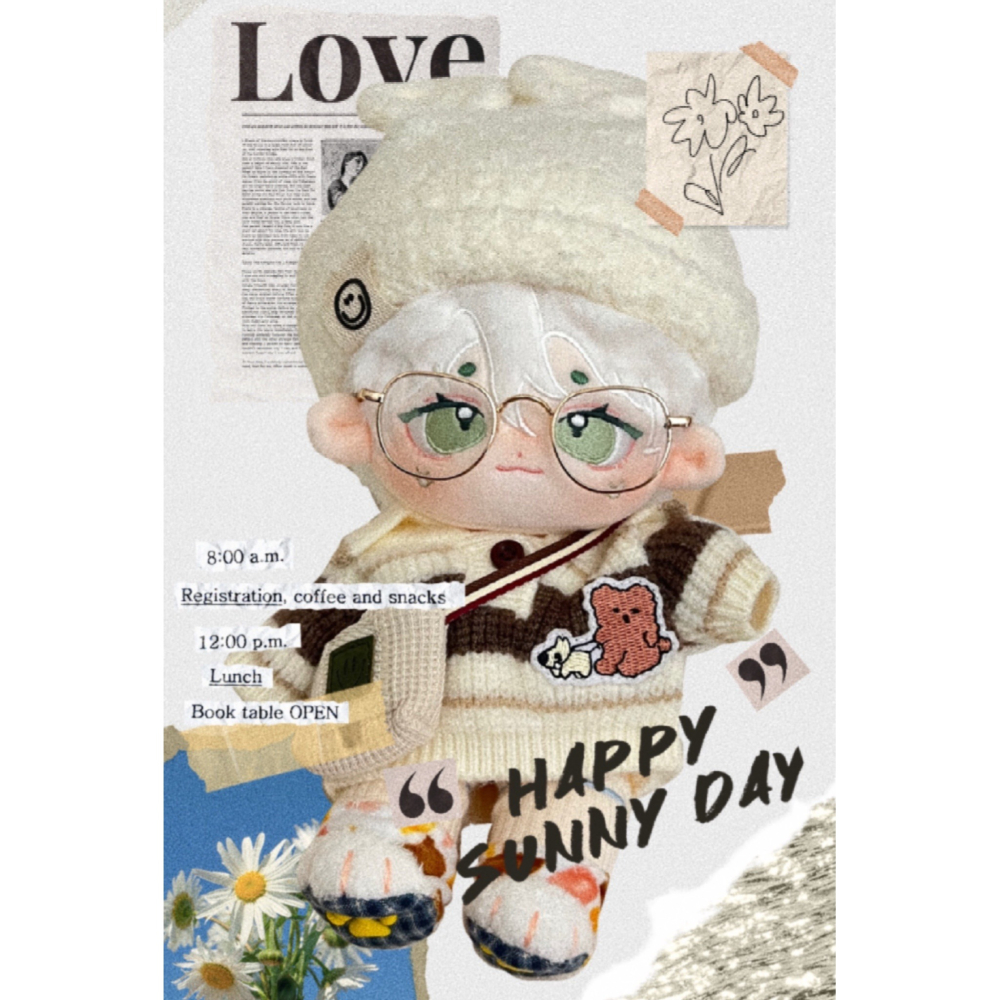 ❤ 全新現貨❤ 無屬性 小龍包 棉花娃 娃娃 換裝娃娃 20cm 棉花娃娃-細節圖4