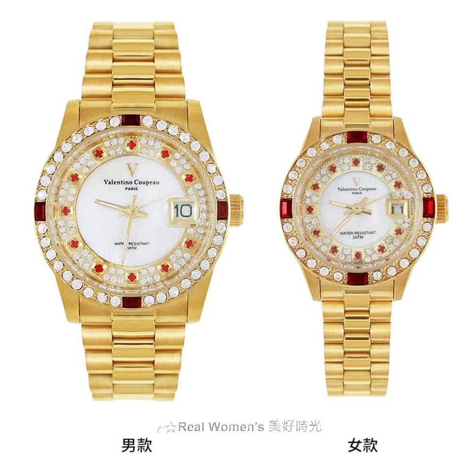 法國巴黎 Valentino Coupeau 范倫鐵諾 珍愛永遠  晶鑽 情人對錶 男女腕錶  男錶 女錶-細節圖4