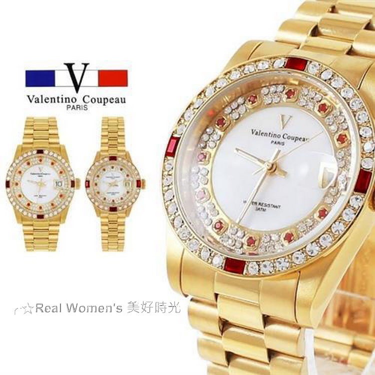 法國巴黎 Valentino Coupeau 范倫鐵諾 珍愛永遠  晶鑽 情人對錶 男女腕錶  男錶 女錶-細節圖5
