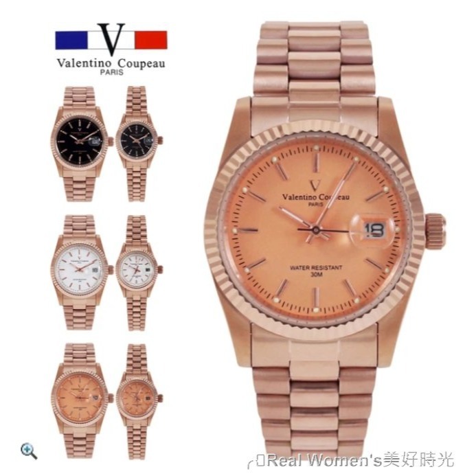 法國巴黎 Valentino Coupeau 范倫鐵諾 摯愛永恆  情侶對錶 男女腕錶 男錶 女錶-細節圖2
