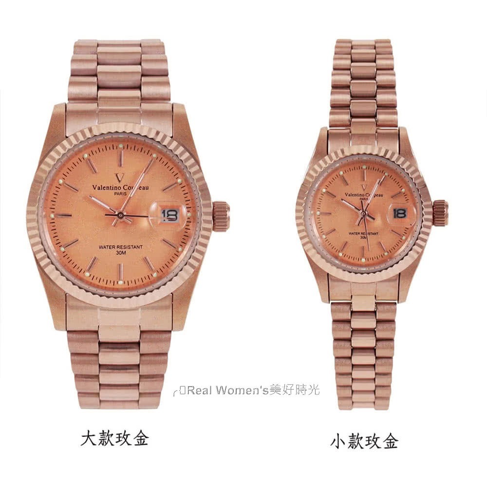 法國巴黎 Valentino Coupeau 范倫鐵諾 摯愛永恆  情侶對錶 男女腕錶 男錶 女錶-細節圖5