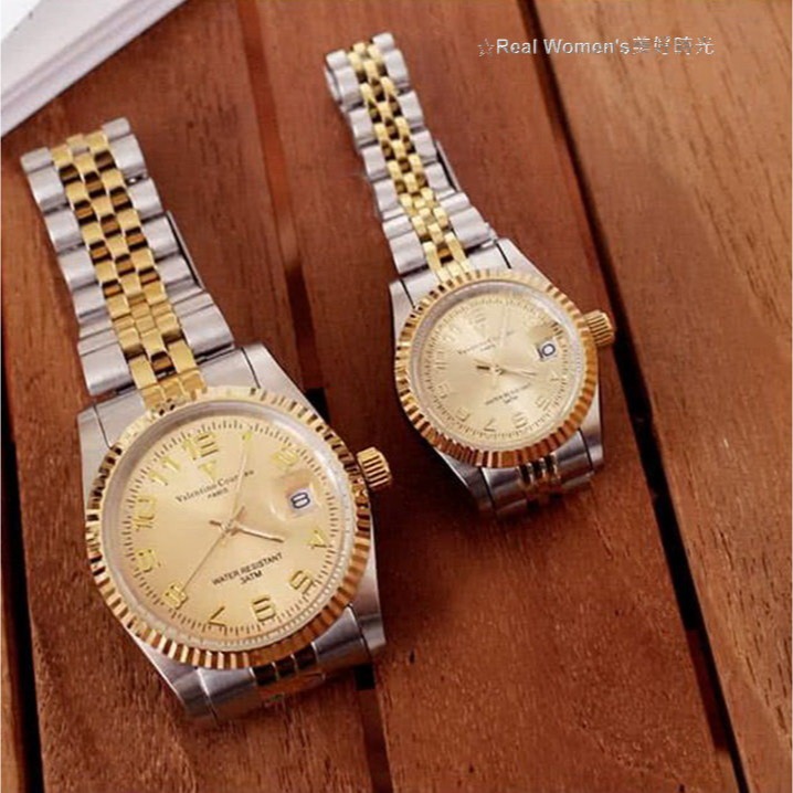 法國巴黎 Valentino Coupeau 范倫鐵諾 蠔式浪漫 情侶對錶 男女腕錶 男錶 女錶-細節圖3