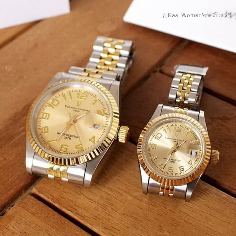 法國巴黎 Valentino Coupeau 范倫鐵諾 蠔式浪漫 情侶對錶 男女腕錶 男錶 女錶-細節圖5