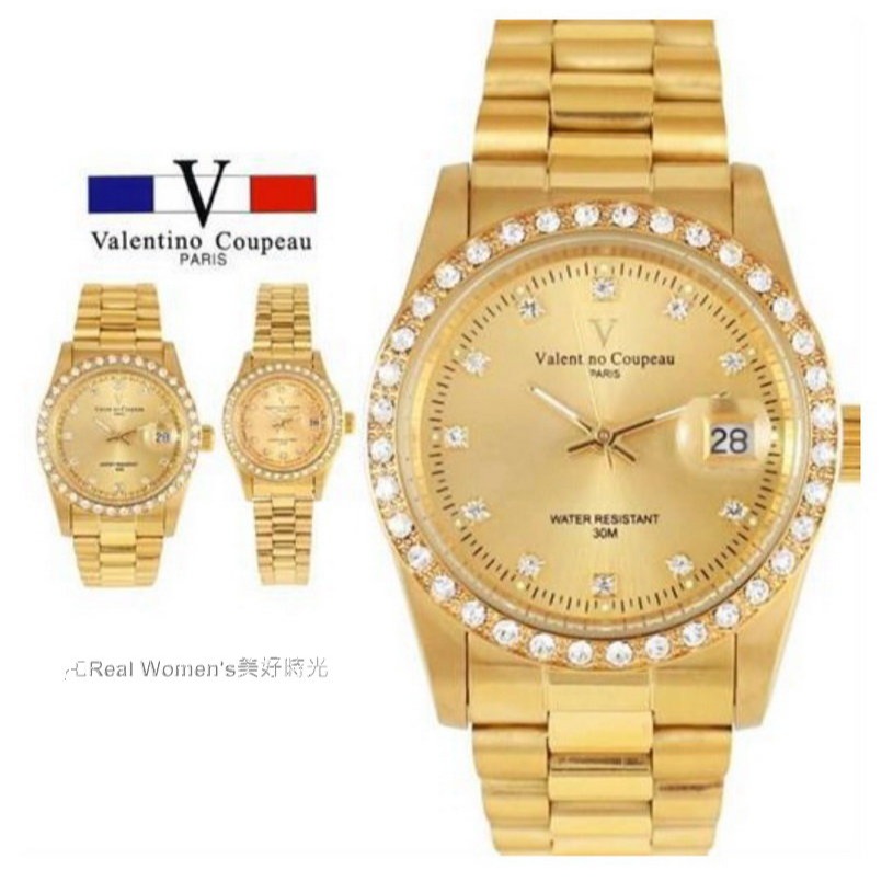 法國巴黎 Valentino Coupeau 范倫鐵諾 深情璀璨 晶鑽 情侶對錶 男女腕錶 男錶 女錶-細節圖2