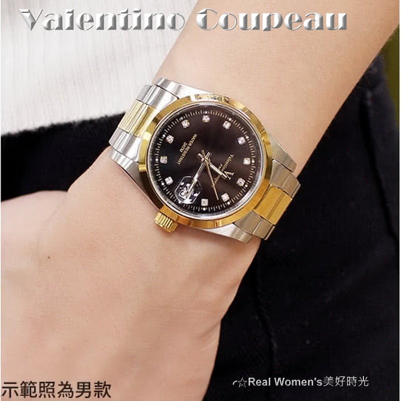 法國巴黎 Valentino Coupeau 范倫鐵諾 永恆愛戀 晶鑽刻度 情侶對錶 男女腕錶 男錶 女錶(多色可選)-細節圖8