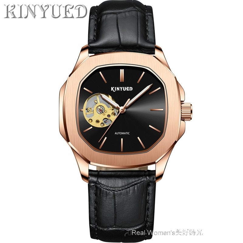 瑞士工藝 KINYUED 國王錶  八邊形簡約風 自動上鍊 機械錶 AP皇家橡樹風格  商務休閒錶 男錶-規格圖11