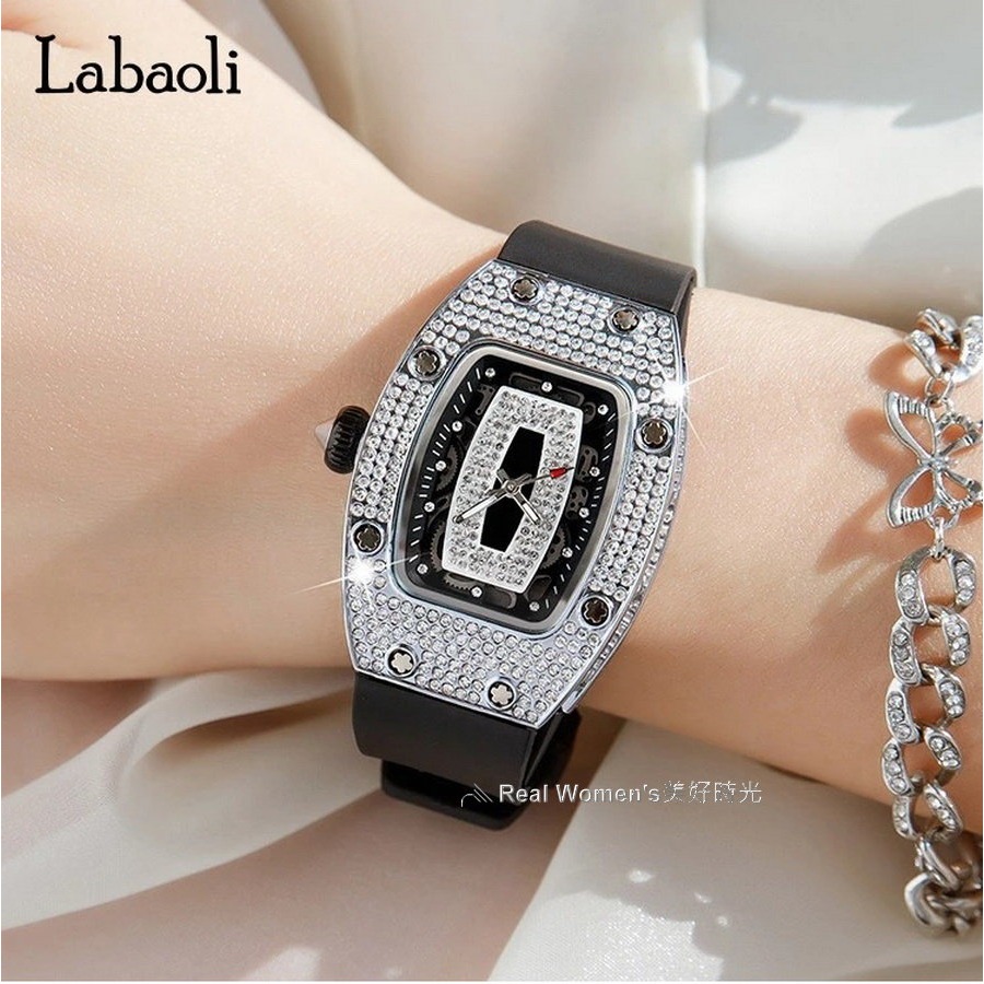 奧地利精品 Labaoli 娜寶麗 名模風采 耀眼光輝 晶鑽錶 時尚名媛 女錶-細節圖8