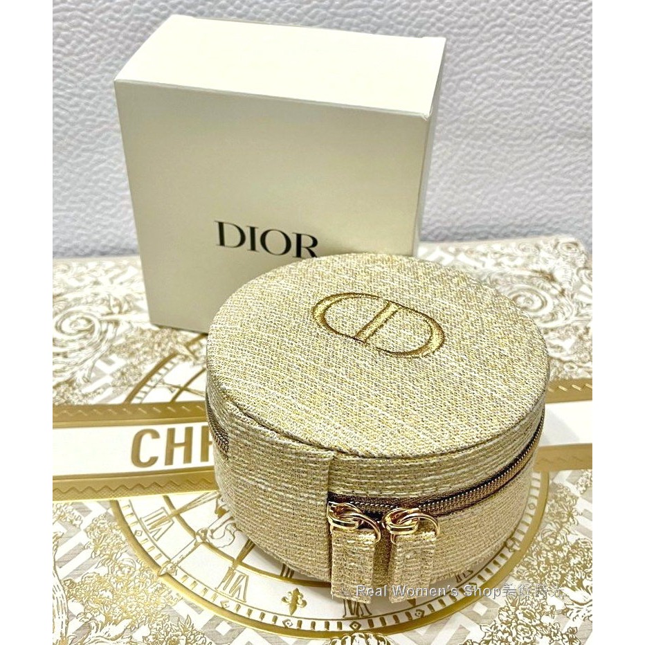 CHRISTIAN DIOR 迪奧 金燦凡爾賽 圓餅包 收納包 首飾包 trousse pouch-細節圖3