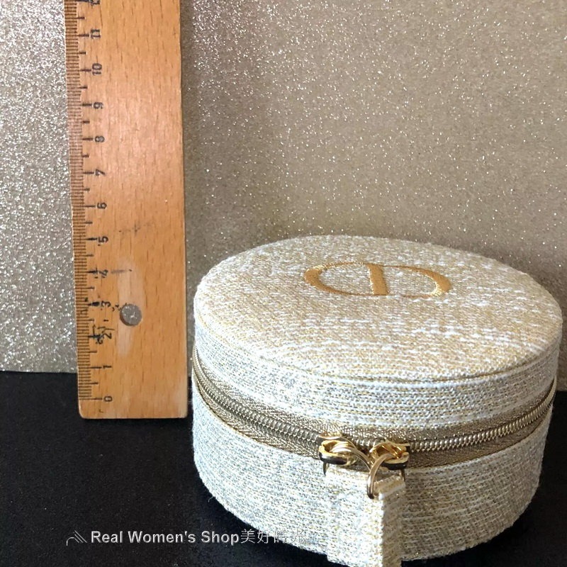 CHRISTIAN DIOR 迪奧 金燦凡爾賽 圓餅包 收納包 首飾包 trousse pouch-細節圖6