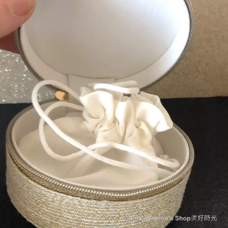 CHRISTIAN DIOR 迪奧 金燦凡爾賽 圓餅包 收納包 首飾包 trousse pouch-細節圖7