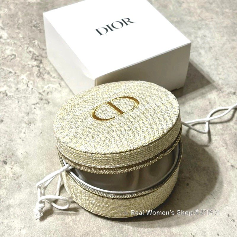 CHRISTIAN DIOR 迪奧 金燦凡爾賽 圓餅包 收納包 首飾包 trousse pouch-細節圖9