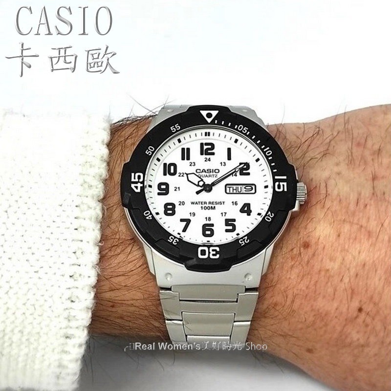正品 CASIO 卡西歐 蛟龍錶 可旋式錶圈 星期日期顯示 防水100M 夜光指針 多功能計時 運動.商務 男錶-細節圖4