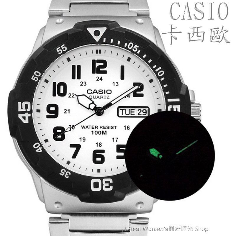 正品 CASIO 卡西歐 蛟龍錶 可旋式錶圈 星期日期顯示 防水100M 夜光指針 多功能計時 運動.商務 男錶-細節圖6