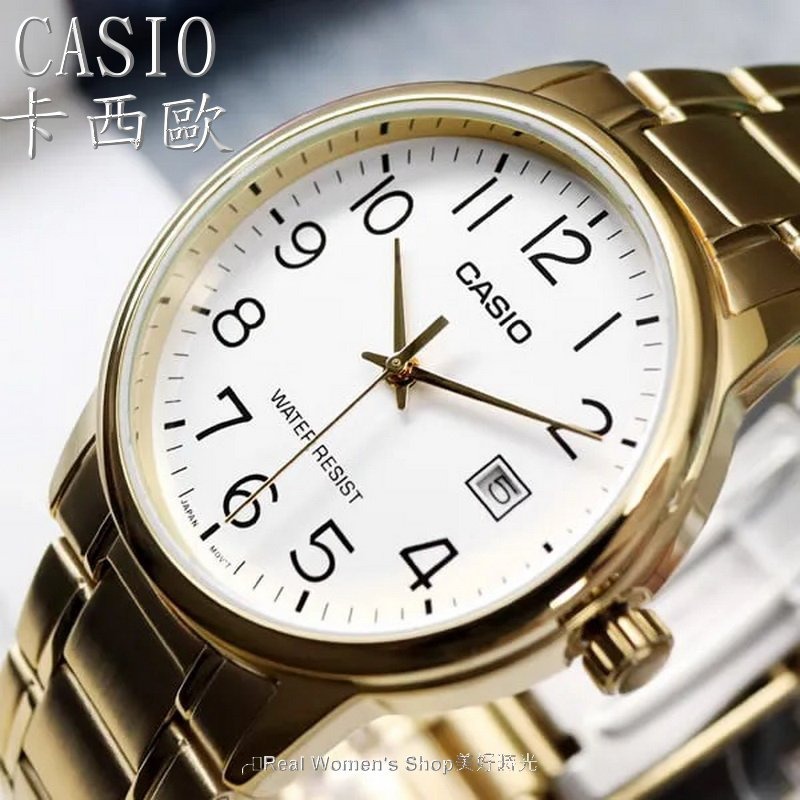 正品 CASIO 卡西歐 復古簡約紳士錶 日期顯示 防水 時尚百搭 商務 男錶-細節圖2