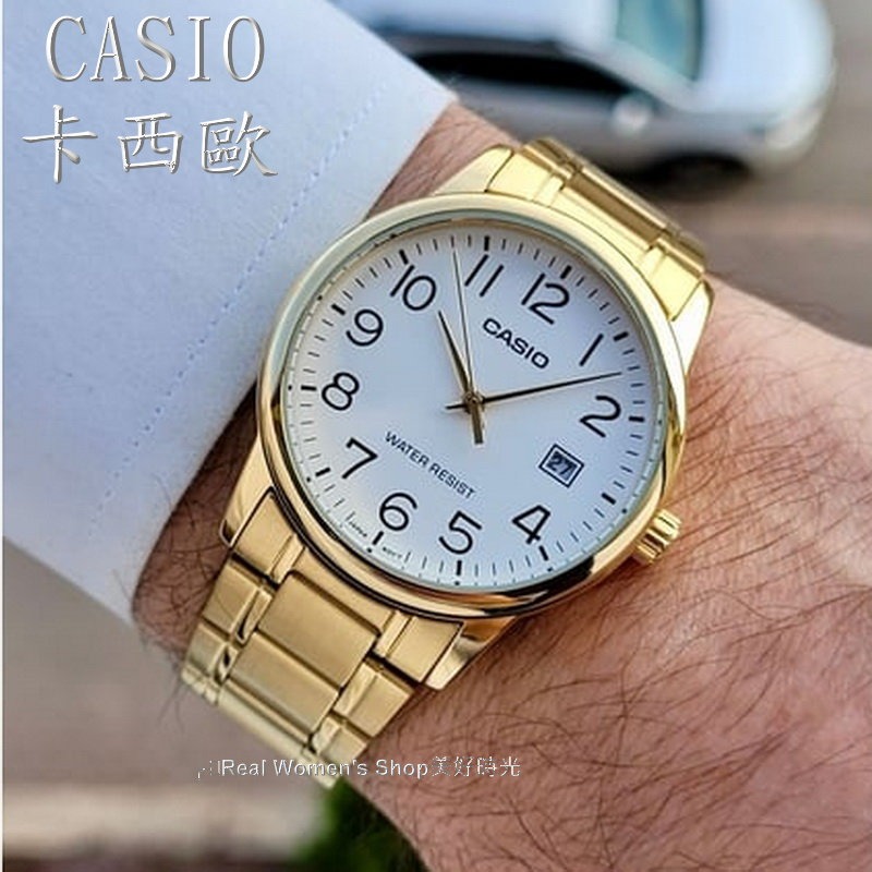 正品 CASIO 卡西歐 復古簡約紳士錶 日期顯示 防水 時尚百搭 商務 男錶-細節圖6