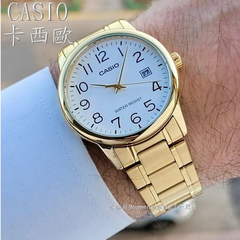 正品 CASIO 卡西歐 復古簡約紳士錶 日期顯示 防水 時尚百搭 商務 男錶-細節圖8