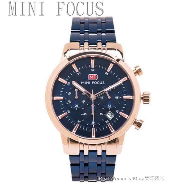 MINI FOCUS  三眼可動 日期顯示 多功能計時  不鏽鋼帶 魅惑型男錶 時尚百搭-規格圖11